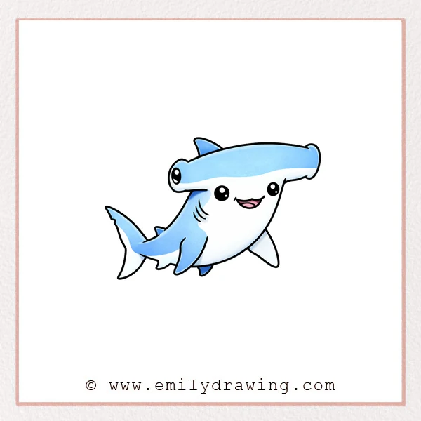 Preview of Hammerhead Shark drawing